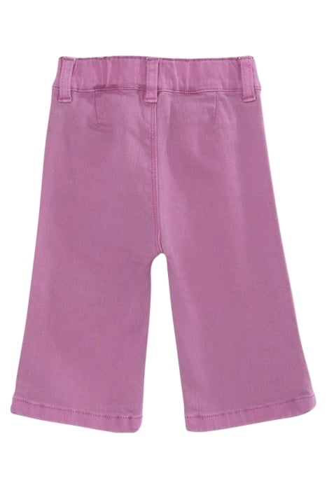 BABY GIRLS’ MAUVE JEANS WITH ETHNIC EMBROIDERY 2