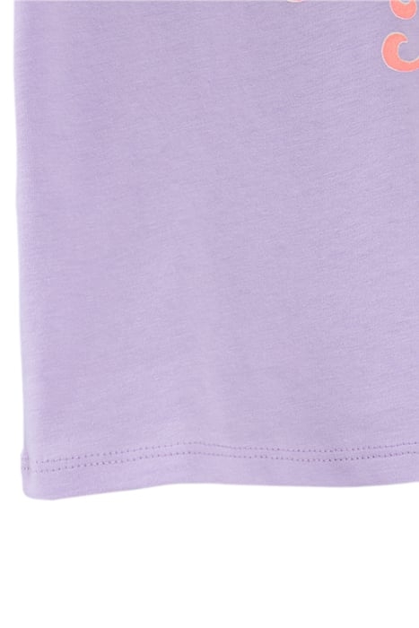 GIRLS' LILAC T-SHIRT WITH NEON FRUIT & SLOGAN 6