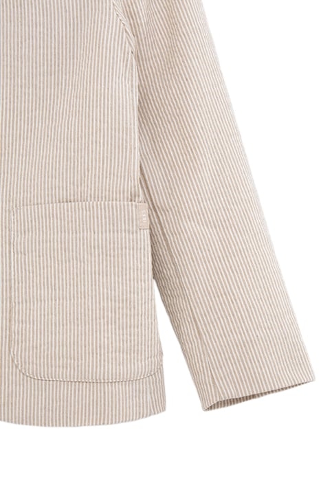 BOYS’ BEIGE STRIPED OCCASIONWEAR SUIT JACKET 6