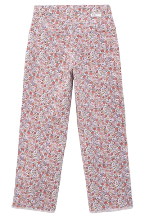 GIRLS’ LILAC WIDE LEG JEANS WITH FLOWER POWER PRINT 2