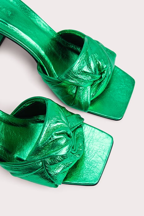 LAMAR CLOVER GREEN METALLIC LEATHER CLOVER GREEN 4