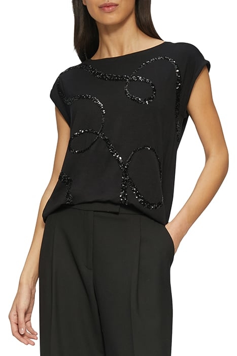 S.OLIVER T-SHIRTS GREY/BLACK 6