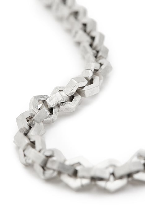 HEX CHAIN BRACELET WARM SILVER 4