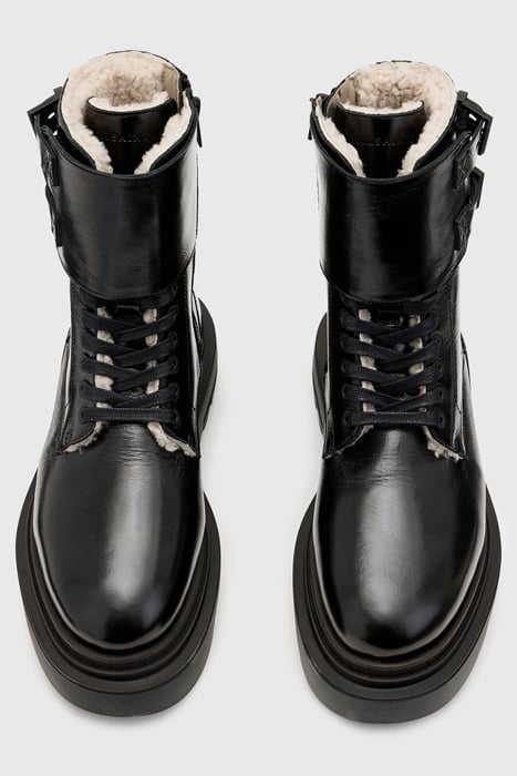 ZOE SHEARLING BOOT BLACK SHINE 3