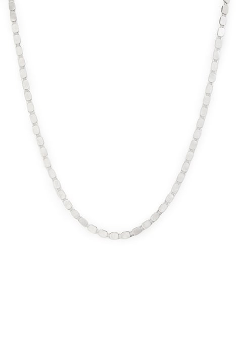 AXEL HEX CHAIN NCKLC WARM SILVR/DRK HEM 3