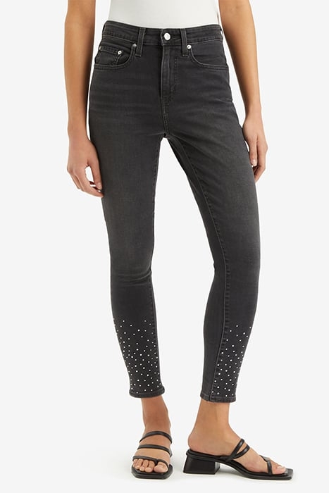 721 HIGH RISE SKINNY LAVA ROCK RHINESTON 1