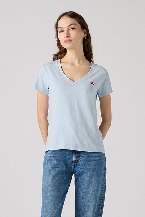 PERFECT SLUB VNECK NIAGARA MIST SLUB 1