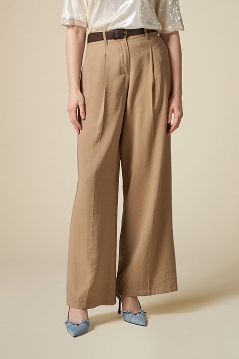 WIDE LEG TROUSERS NATURAL 1