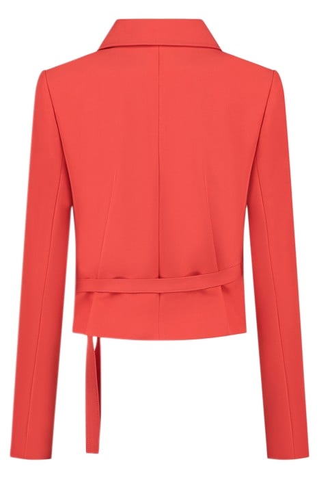 NULA WRAP BLOUSE SHOCKING RED 2