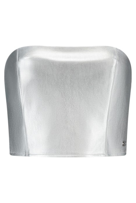 SILVER BANDEAU TOP SILVER 1