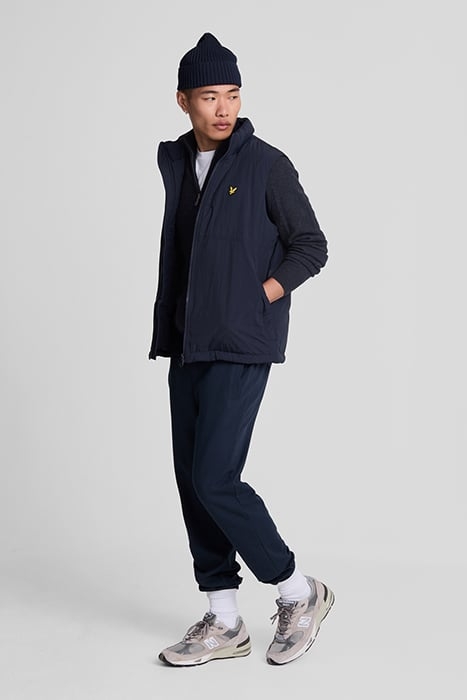 LAMBSWOOL BLEND ZIP THROUGH CARDIGAN DARK NAVY MARL 4