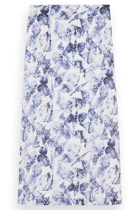 PRINTED MIDI-LENGTH SARONG SHELL BATIK BLUE 5