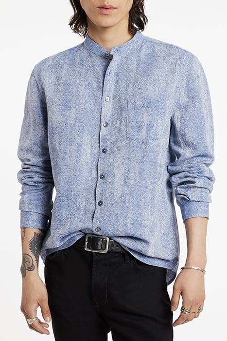SLIM FIT SHIRT WITH EXTEN DUSTY BLUE 1