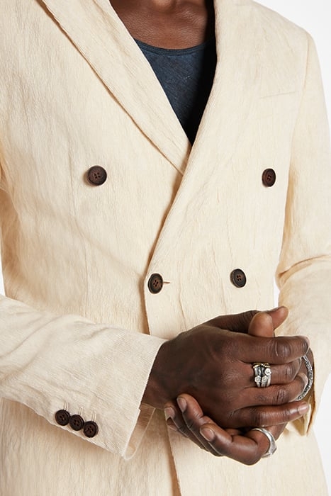 PEAK LAPEL DB JACKET CHINA WHITE 3