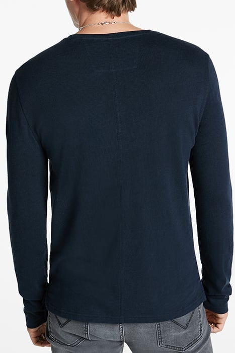 MARLOW LS LONG SLUB CREW NAVY 2