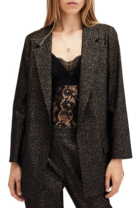 ALEIDA LUX BLAZER BLACK/GOLD 1
