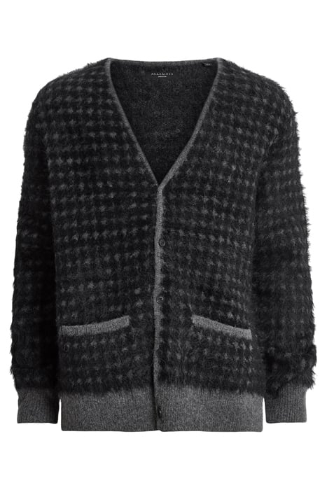 EDGAR CARDIGAN GREY/BLACK 4