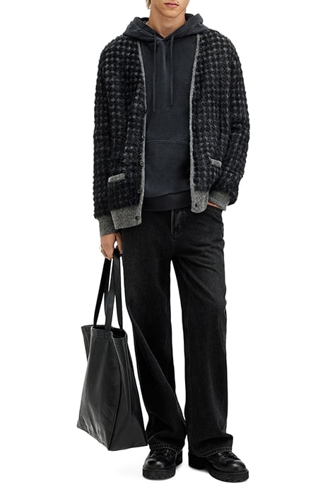 EDGAR CARDIGAN GREY/BLACK 5