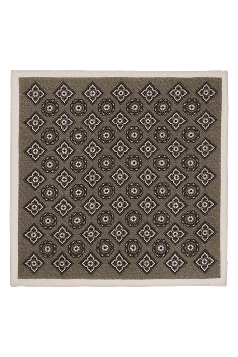 GREEN FLOWER POCKET SQUARE 2