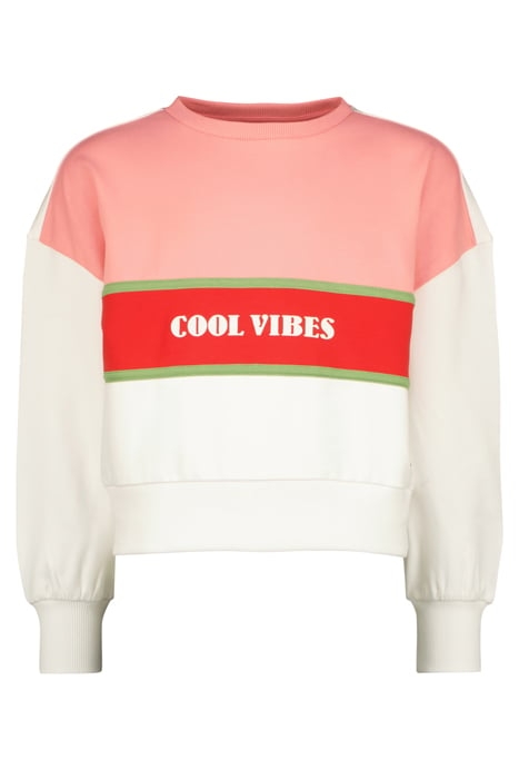 GIRLS FELINE SWEATER REAL WHITE 1