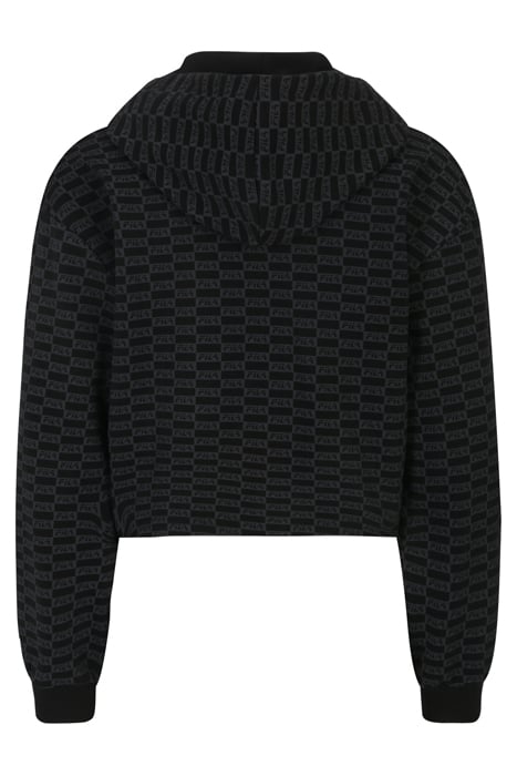 LAUREL AOP HOODY BLACK CHECKERED AOP 5