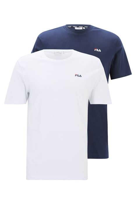 BROD TEE / DOUBLE PACK BLACK IRIS-BRIGHT WHITE 1