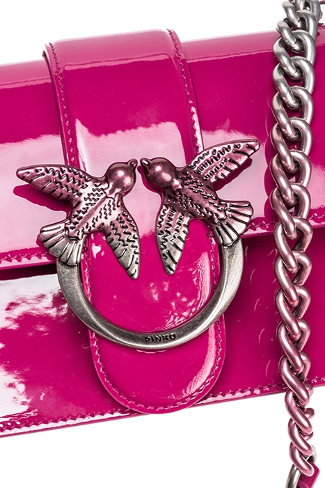 LOVE ONE MINI CL PELLE SFUMATA BERRY FUCHSIA-OLD SILVER 4