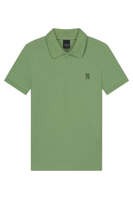 ZIP POLO FERN GREEN 1