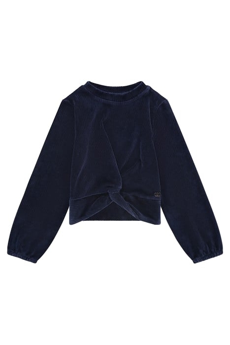 BIANCA VELVET TOP DARK BLUE 1